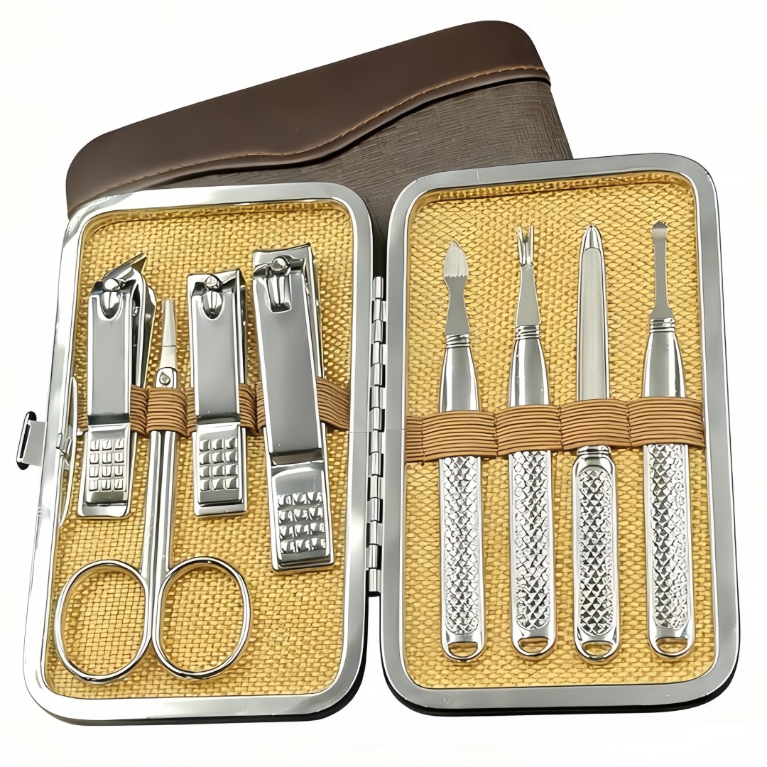 Mens Grooming Kit Case - Set Manikur untuk Pria dan Wanita,