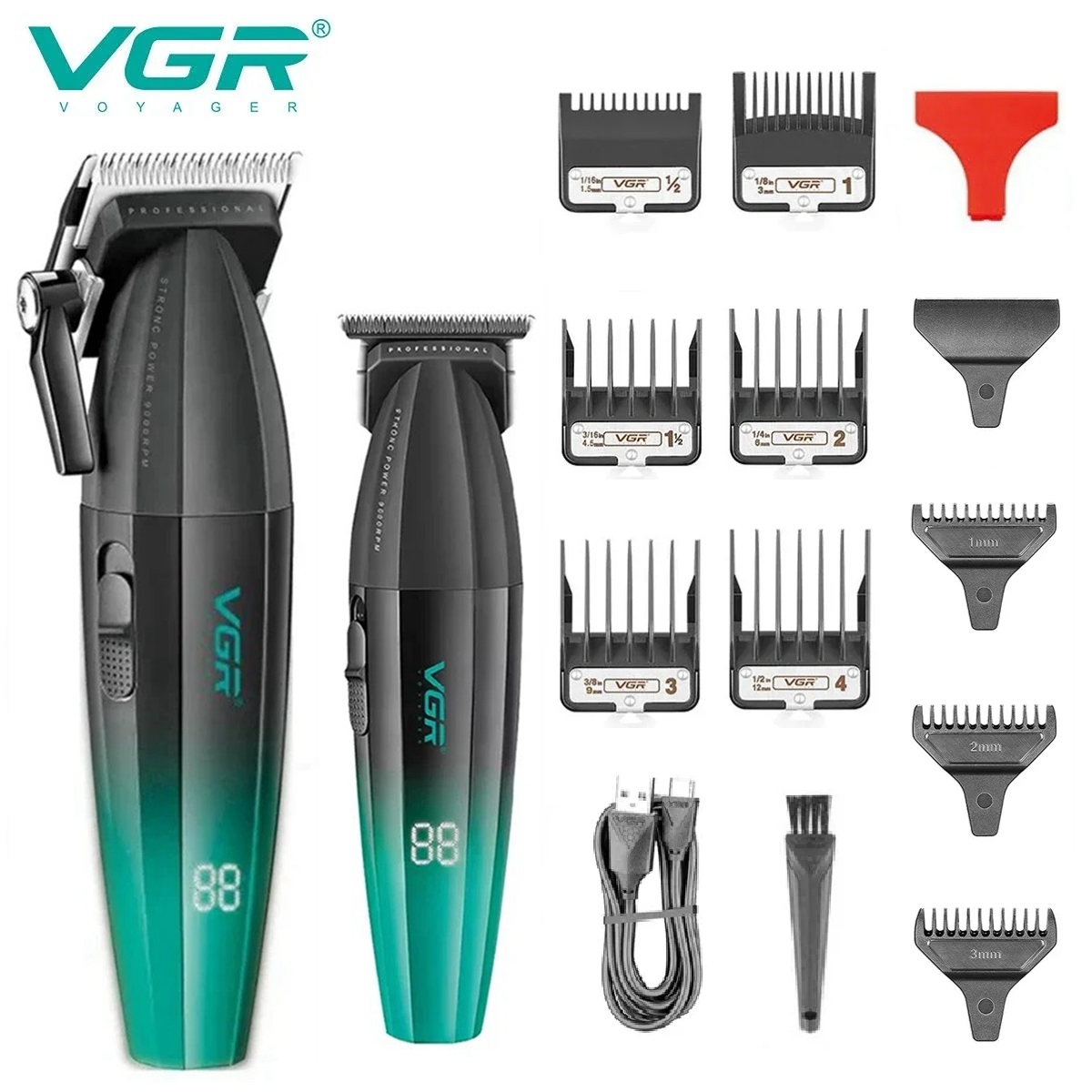 Men'S Grooming Hair And Body Wash - VGR pemangkas rambut V-003 pria, mesin