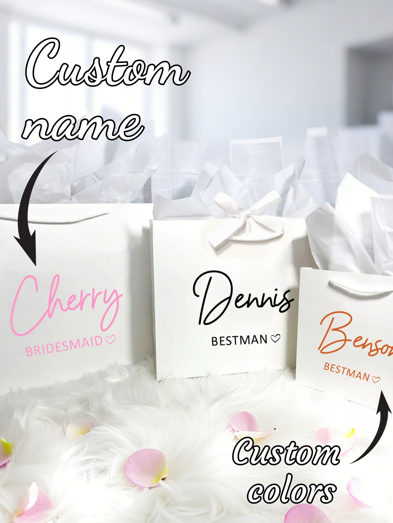 Men'S Grooming & Health Made Simple - 1pc Tas Hadiah Kustom Pernikahan Pengiring