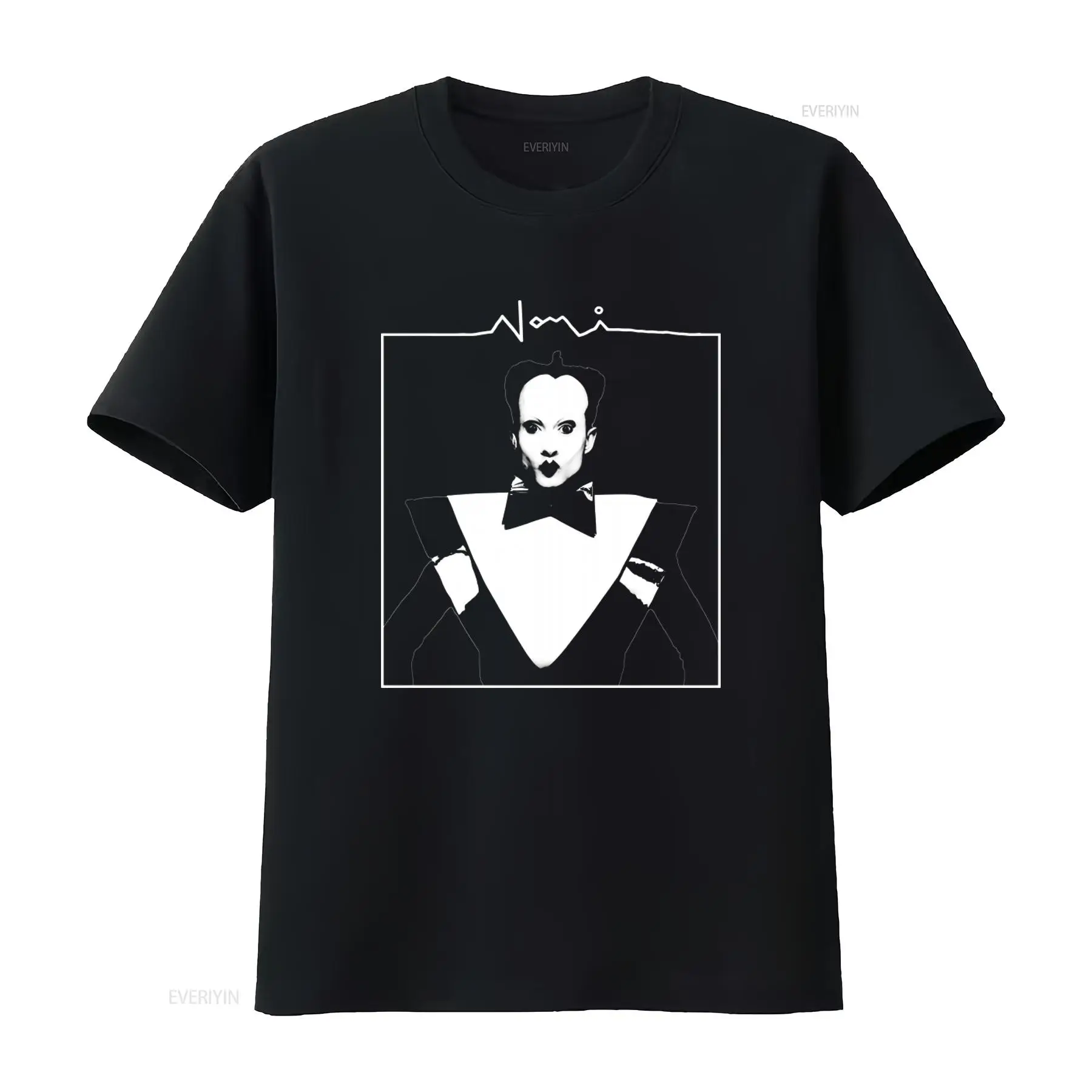 Face Wash Mens - Kaos Pria Klaus Nomi Face Print