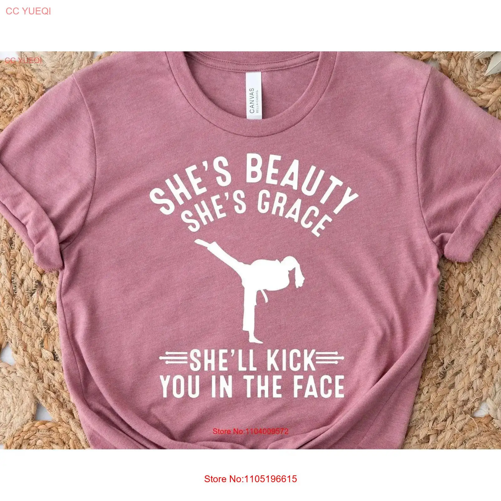 Face Wash Mens - Kaos She's Beauty Grace She'll Kick