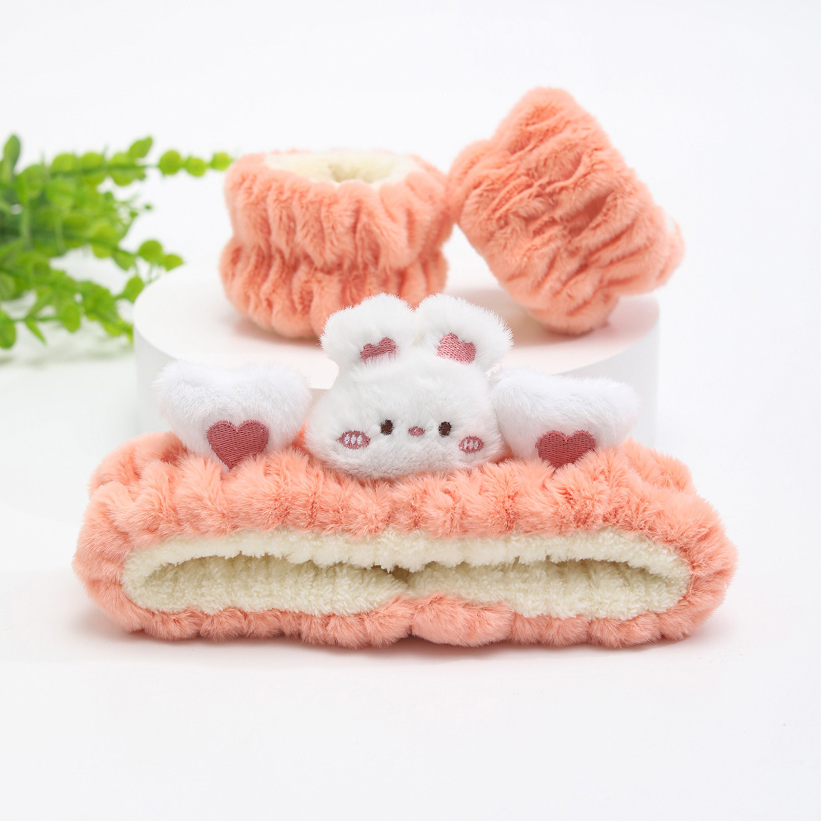 Face Wash Mens - Headband dan gelang tangan berbahan plush