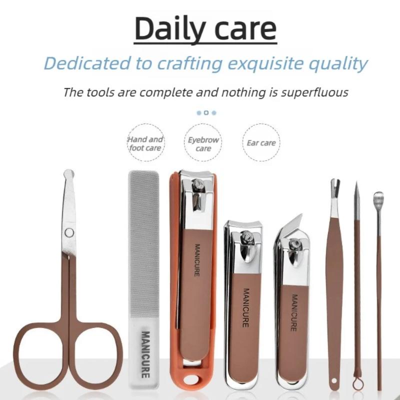 Kit Perawatan Kuku Set Manikur - Mens Grooming Kit Case ulasan dan harga