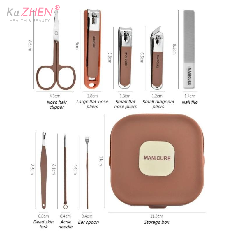 Kit Perawatan Kuku Set Manikur - Mens Grooming Kit Case ulasan dan harga