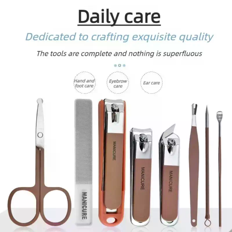 Kit Perawatan Kuku Set Manikur - Mens Grooming Kit Case ulasan dan harga