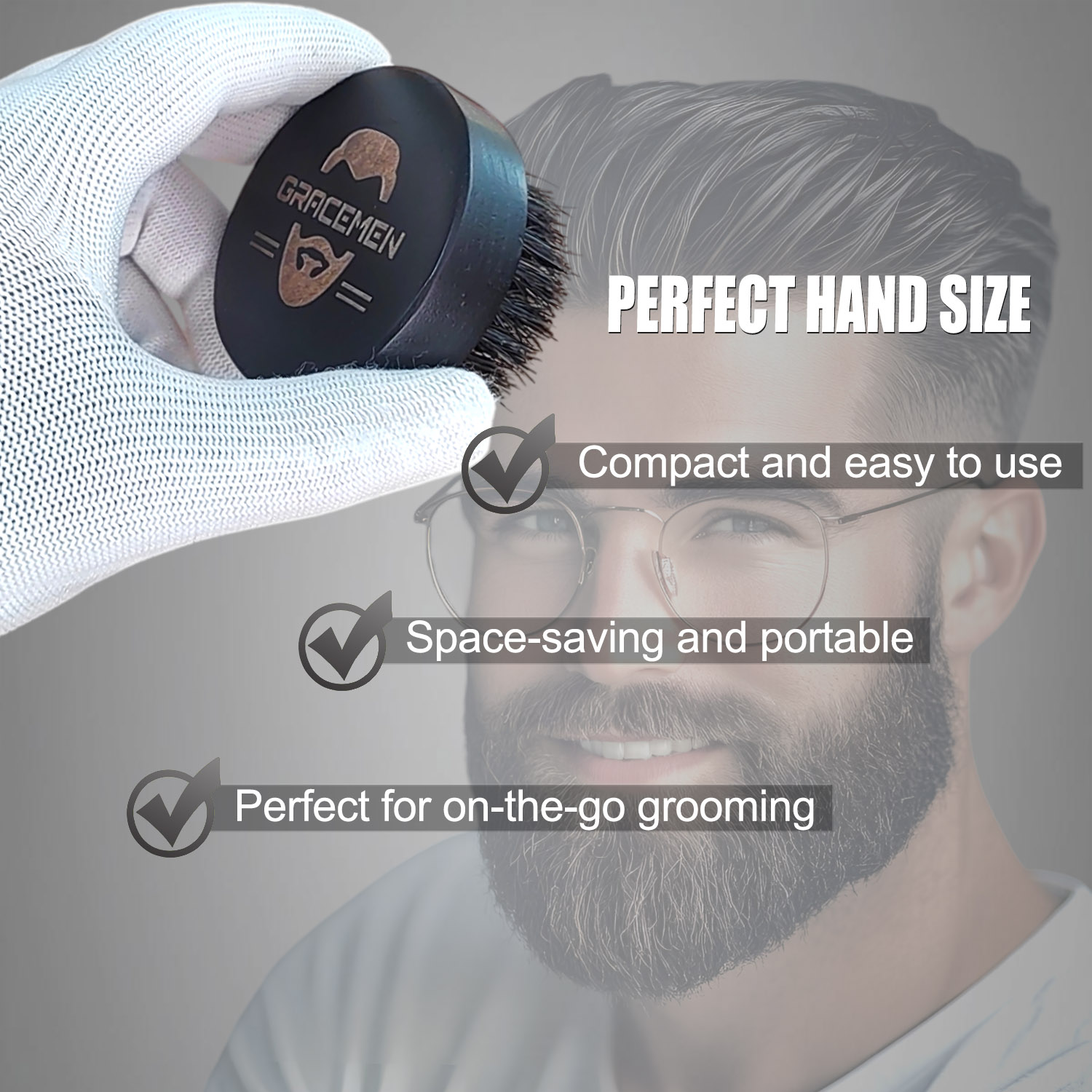 Sikat Jenggot Bulat untuk Pria - Men'S Grooming Facial ulasan dan harga