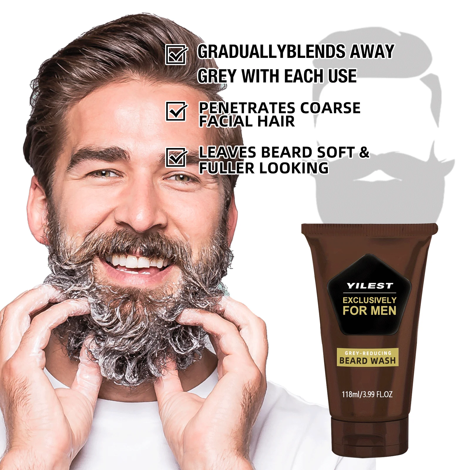1-3 Buah Krim Pewarna Hitam Je - Face Wash Mens ulasan dan harga