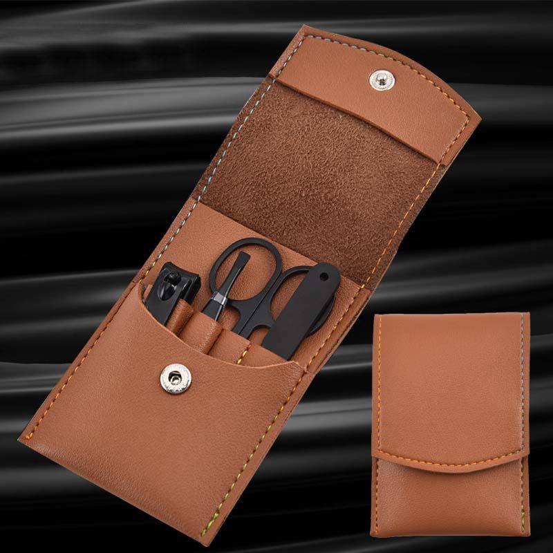 Set Manikur Pedikur 4 Buah Gun - Mens Grooming Kit Case ulasan dan harga