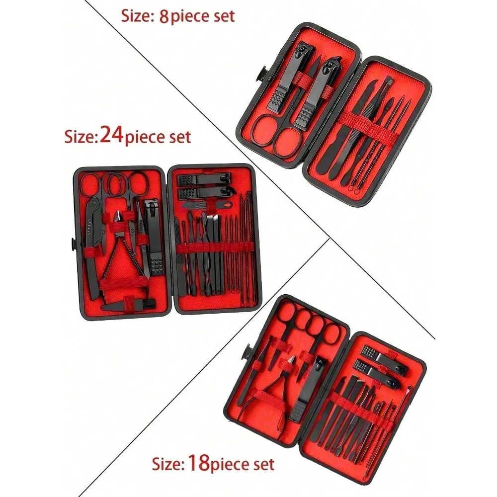 8/24pcs Set Manikur & Pedikur  - Men'S Grooming Facial ulasan dan harga